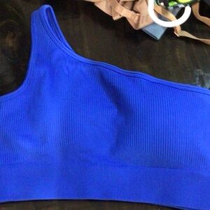 Vibrant One-Shoulder Ribbed Crop Top